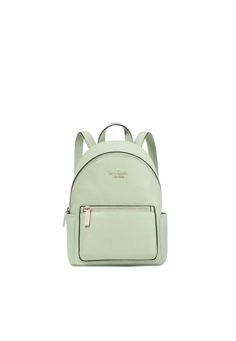 ( AS IS ) Kate Spade Leila Pebbled Leather Mini Dome Backpack In Beach Glass KB650