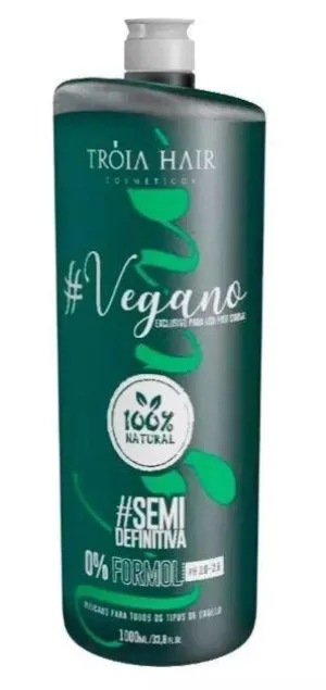 100% Natural Vegan Semi Definitive No Formol Hair Treatment 1000ml - Troia Hair