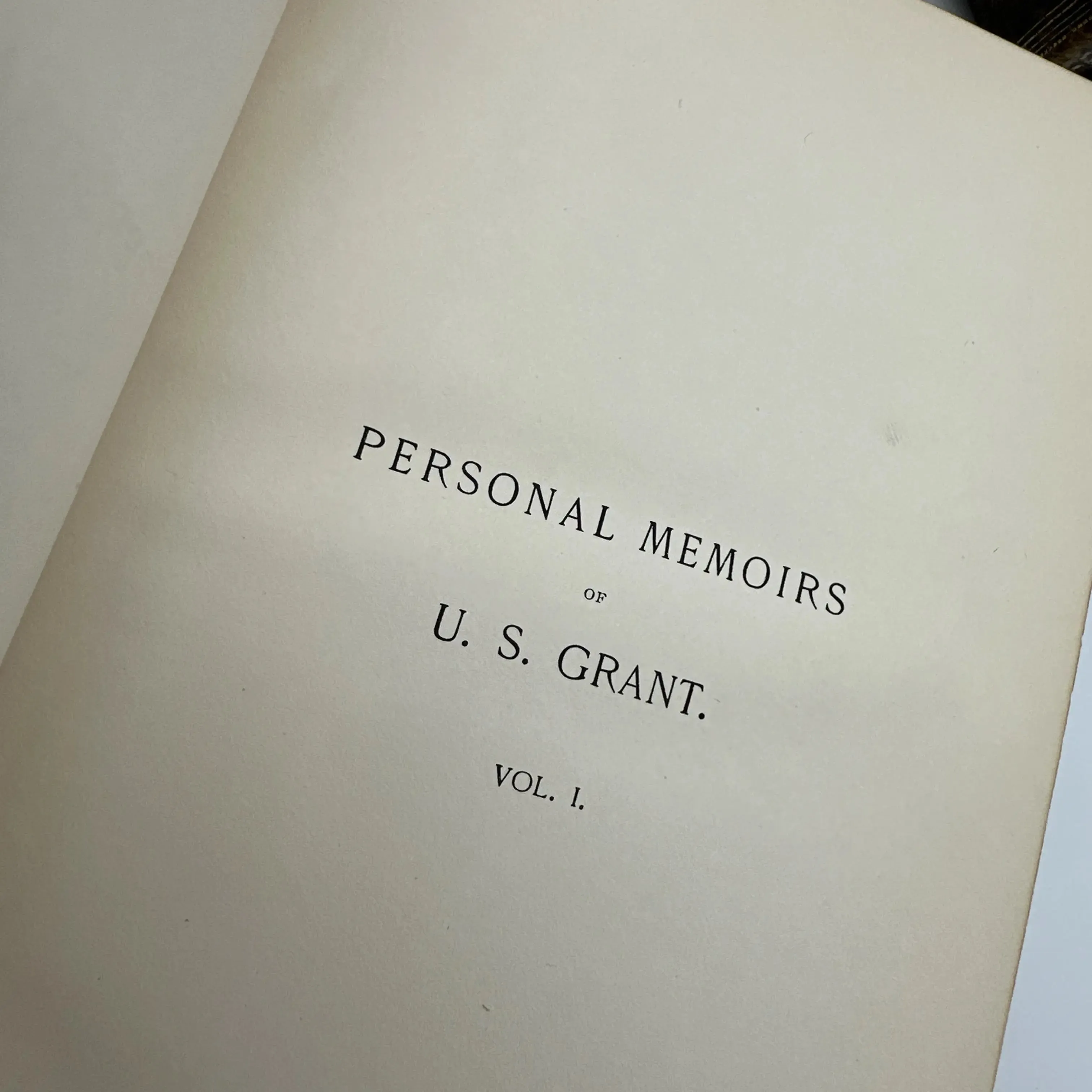 1885-86 Personal Memoirs of U.S. Grant — Two volumes