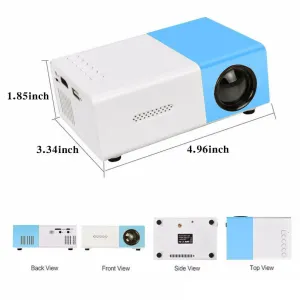 1pc Portable Movie Projector with WiFi, HDMI, USB, and iOS/Android