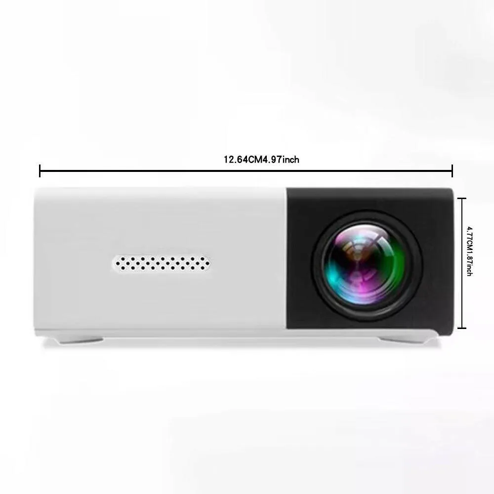 1pc Portable Movie Projector with WiFi, HDMI, USB, and iOS/Android