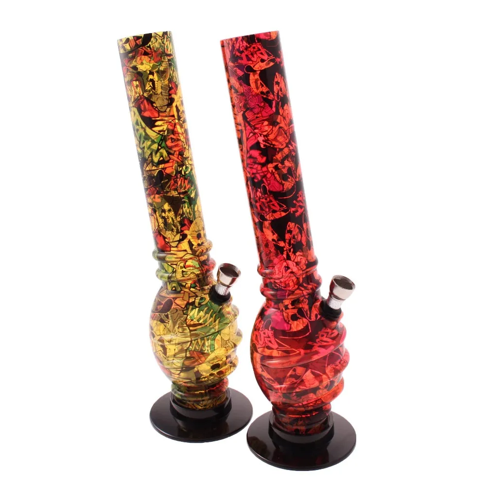 30cm Acrylic Waterpipe Bongs - Various Funky Designs