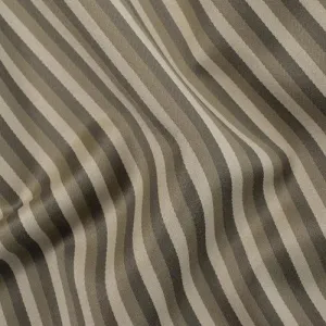 4 YD PC-Taupe/Gray/Multi Wool Blend Stripe Woven Decorating Fabric