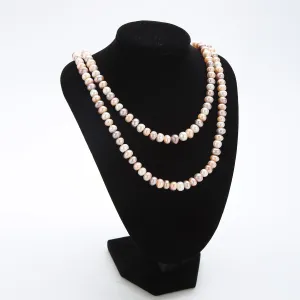 48" Freshwater Pearl Endless Necklace Mixed Color PN214