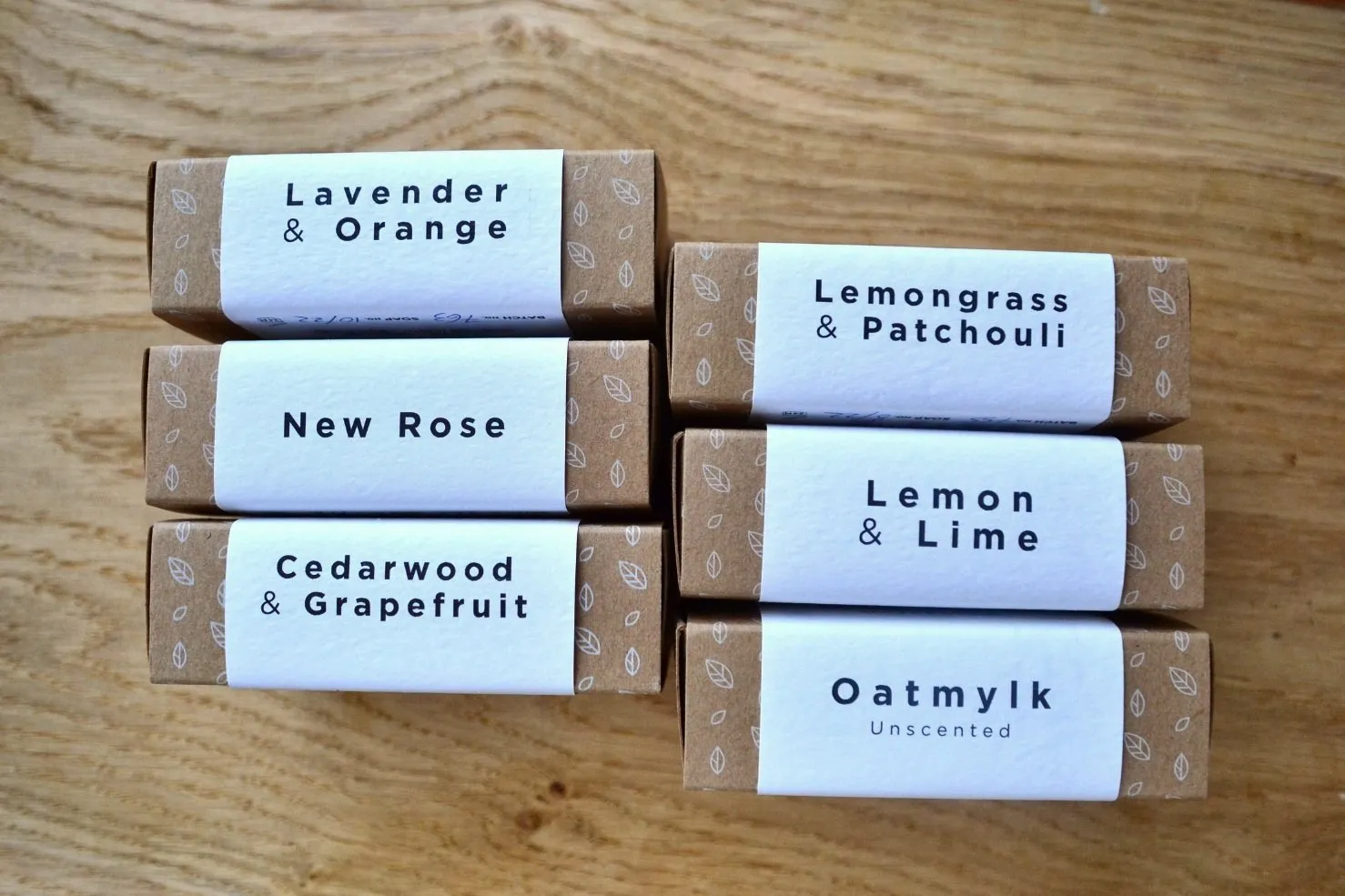 6 Large Handmade Vegan Soaps - Original Range