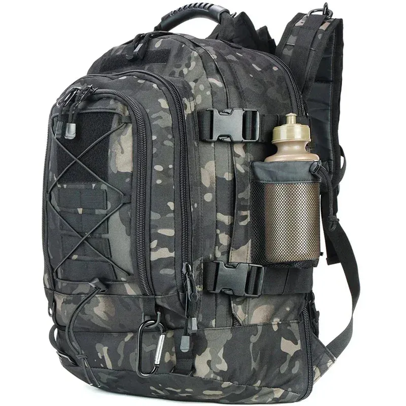 60L Military Tactical Backpack, Molle Assault Rucksack for Outdoor Travel, Hiking - Waterproof