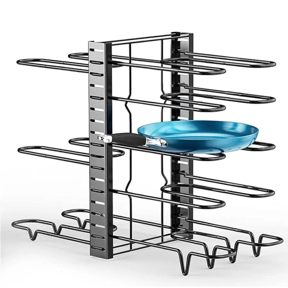 8-Tier Customizable Kitchen Cookware Organizer for Maximum Efficiency and Longevity