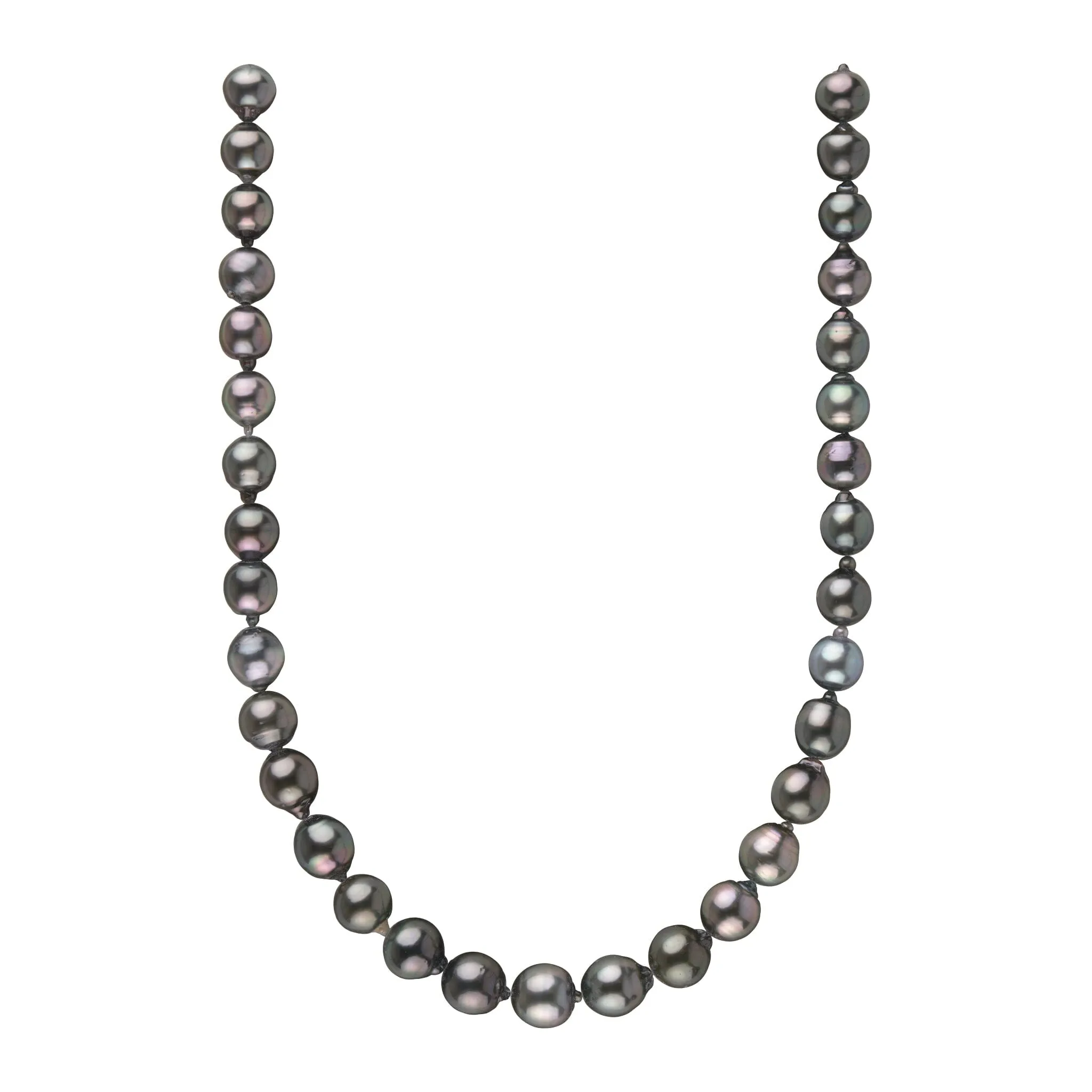 9.9-11.8 mm AA  Tahitian Drop Pearl Necklace