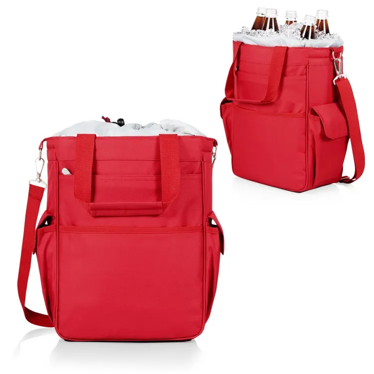 Activo Cooler Tote, Red with Gray