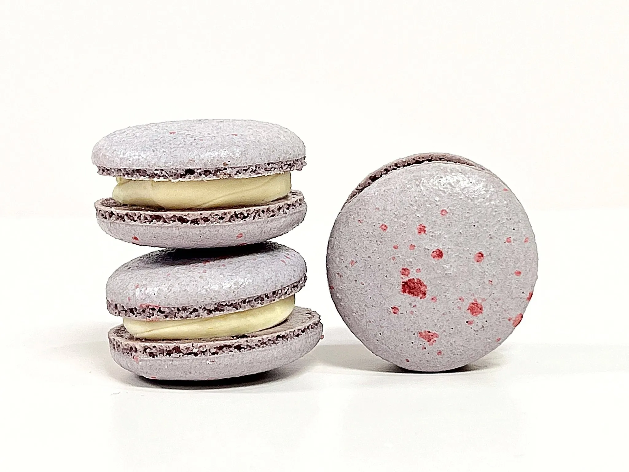 All Natural Blackberry Vegan French Macarons | Available in 24 & 48 Pack