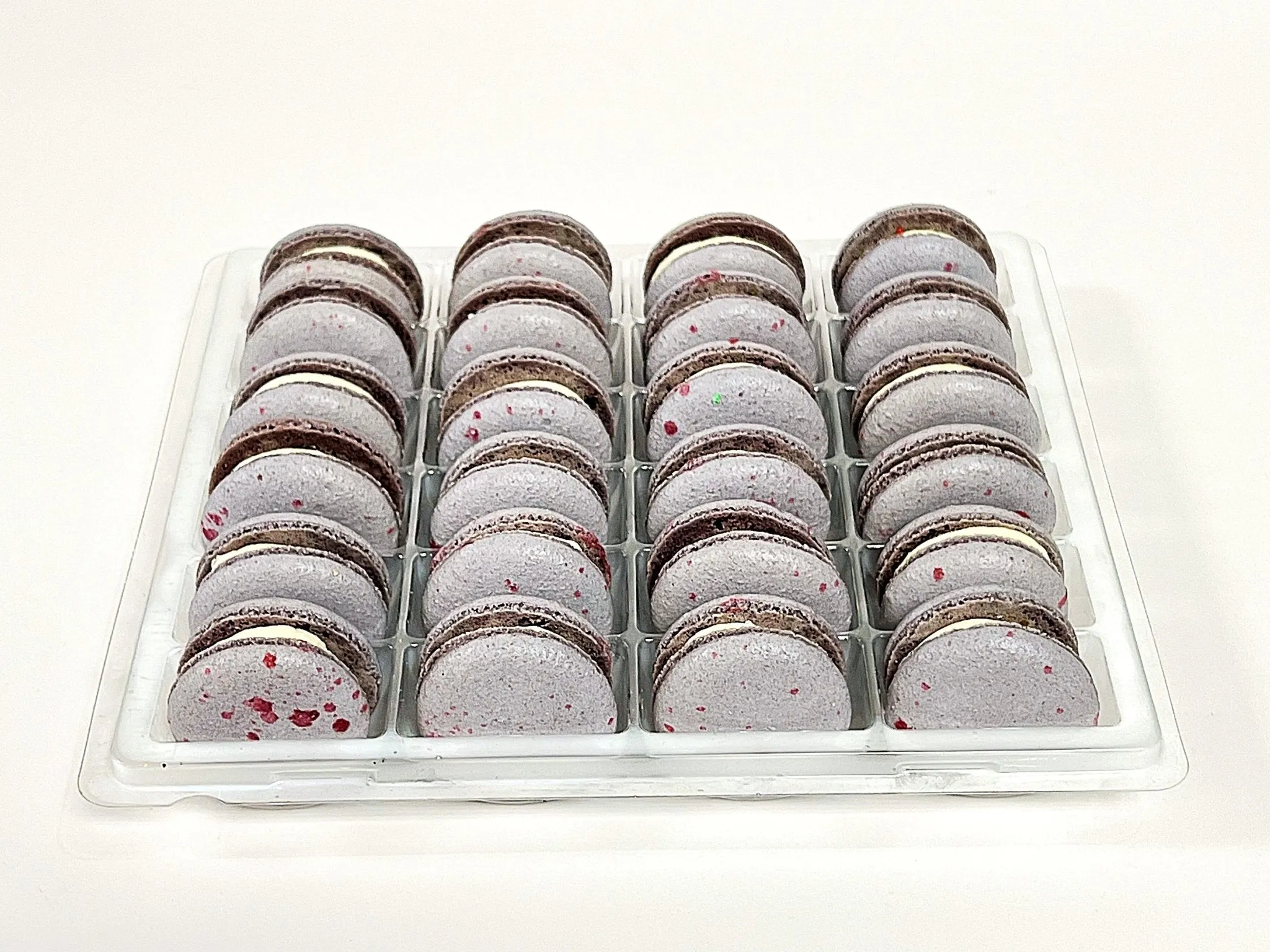 All Natural Blackberry Vegan French Macarons | Available in 24 & 48 Pack