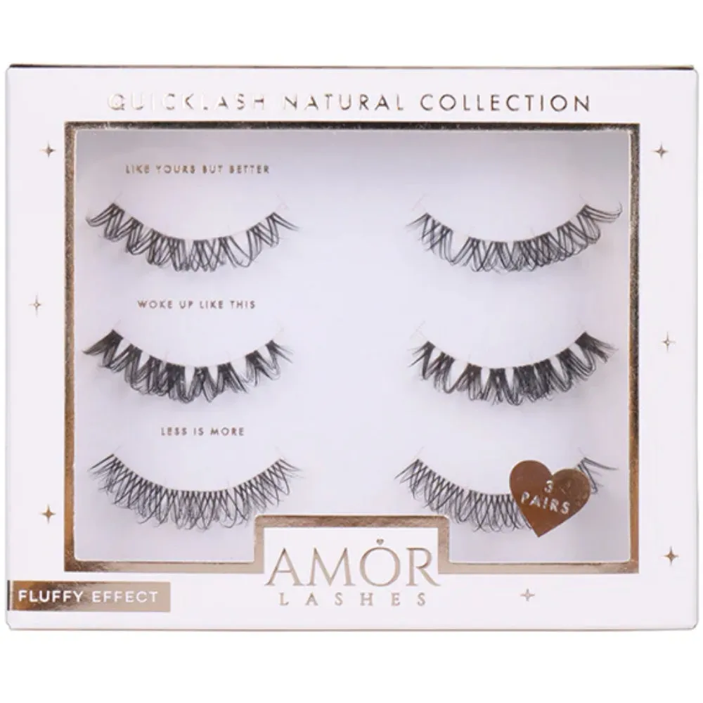 Amor Lashes QuickLash Pre-Mapped Individual Lash Clusters Multipack The Natural Collection