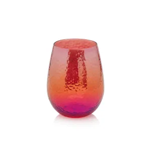 Aperitivo Stemless Glass-Red Luster