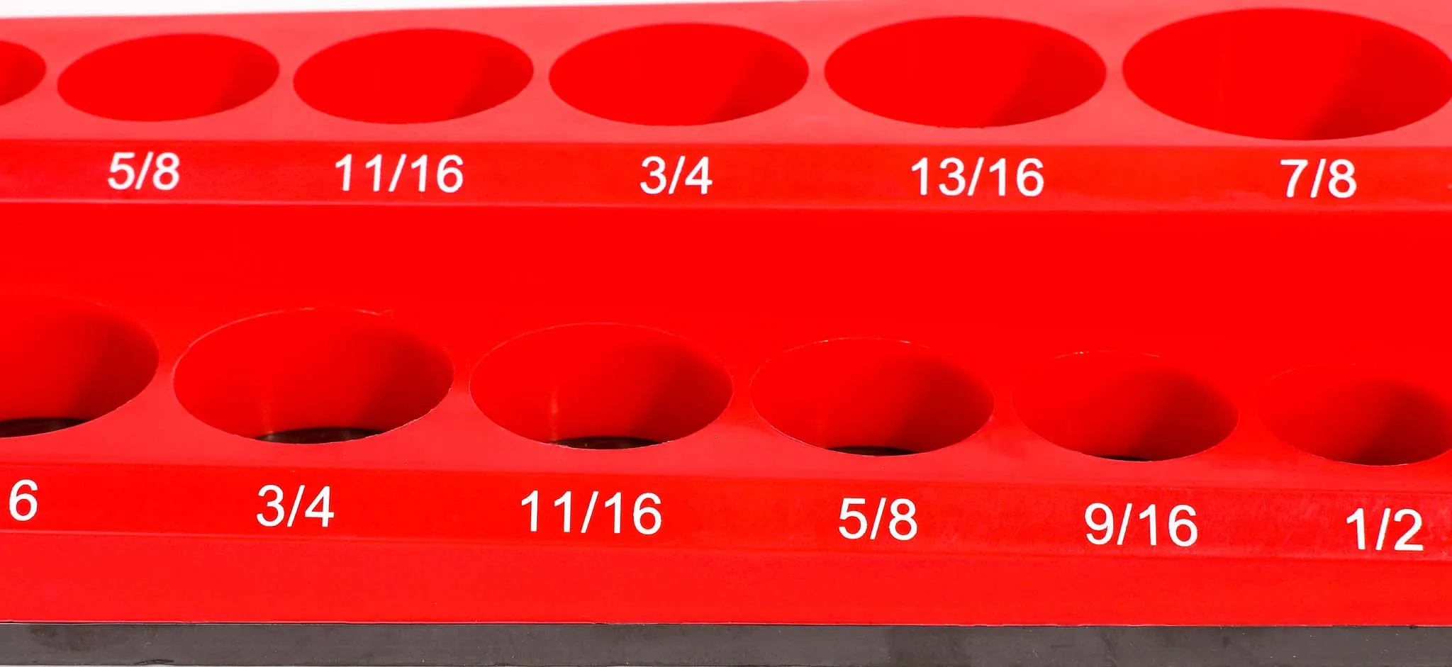 ARES 70234 - 26-Piece 3/8" Red SAE Magnetic Socket Holder