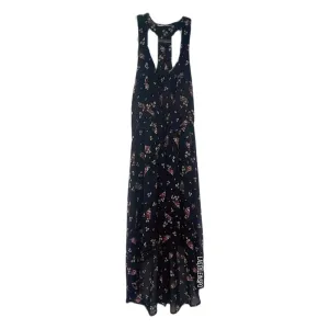 Audrey 3   1 Birds Floral Asymmetrical Dress Boho Size Medium