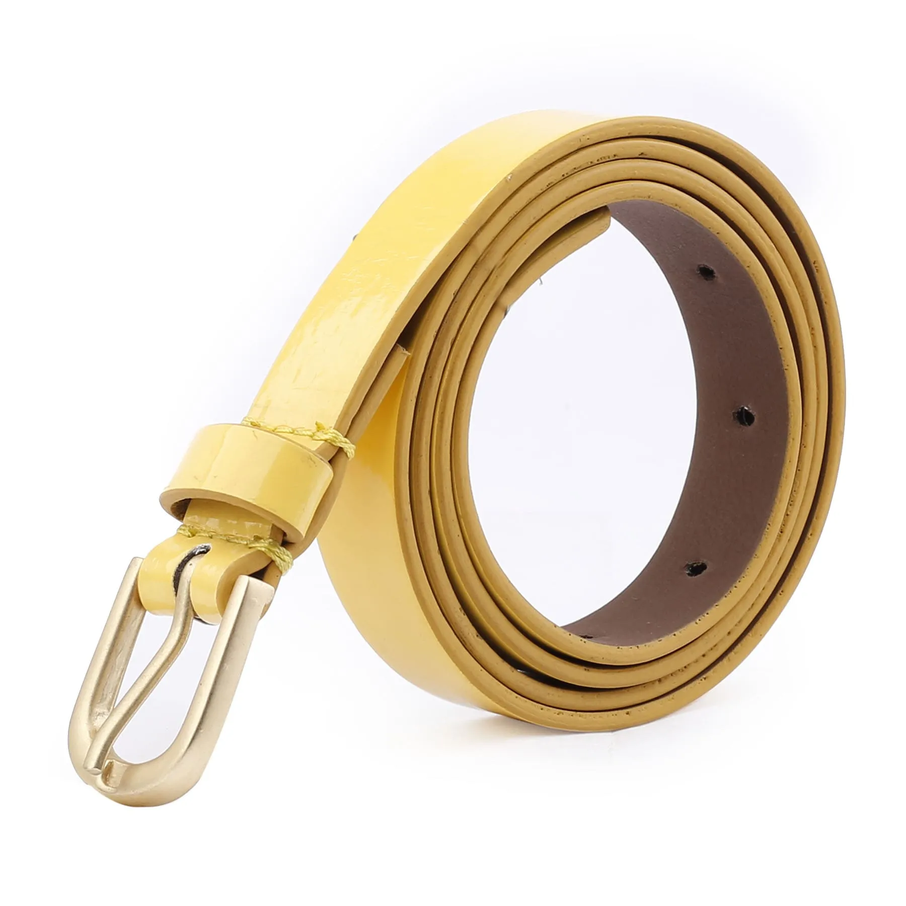 Bacca Bucci Women Leather Belts with Imported Nickle Free Buckle | Width : 20 MM | Solid Color Luster Finish Belt