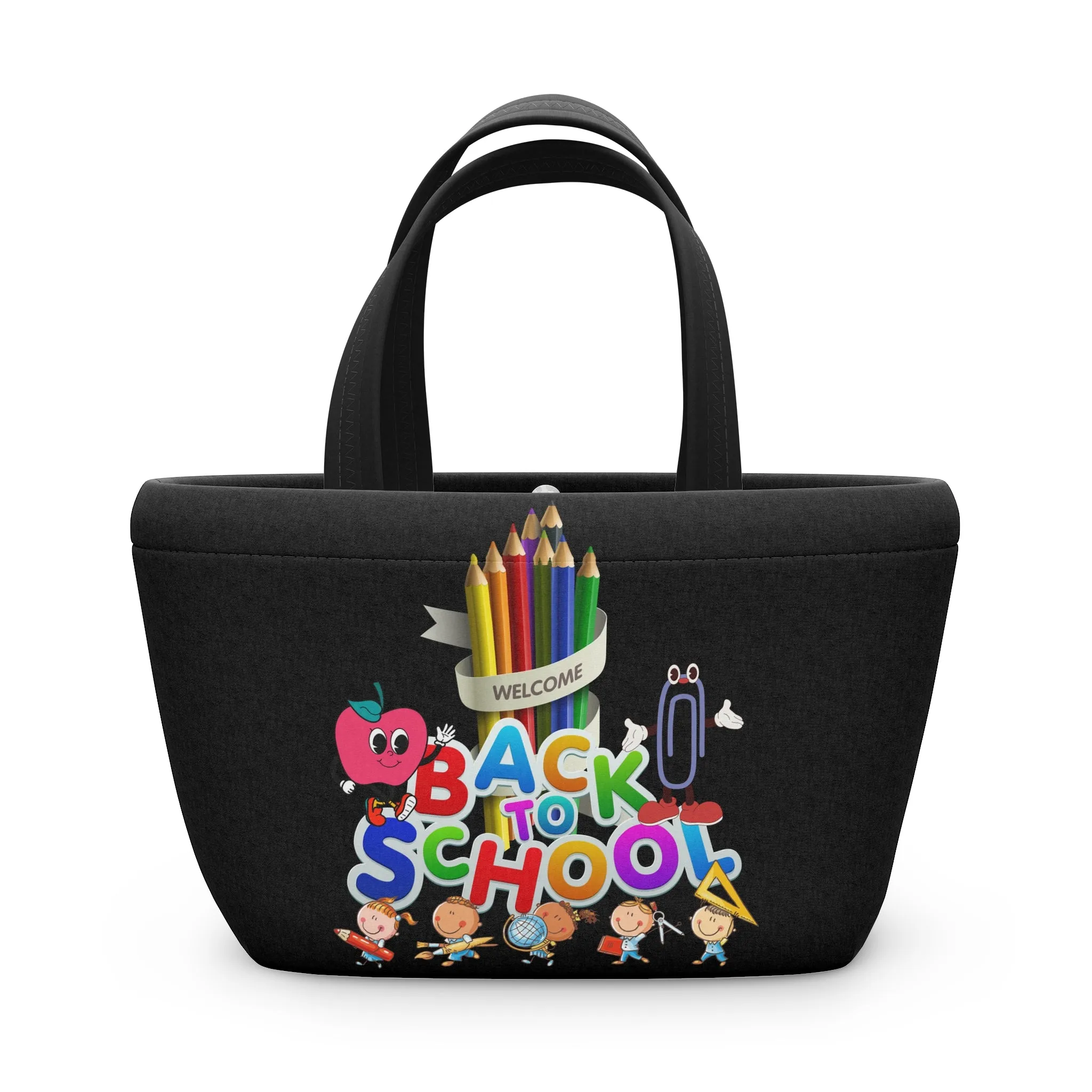 Back To School Lunch Bag, Ready for School Lunch Bag, Back to Learning Lunch Bag,