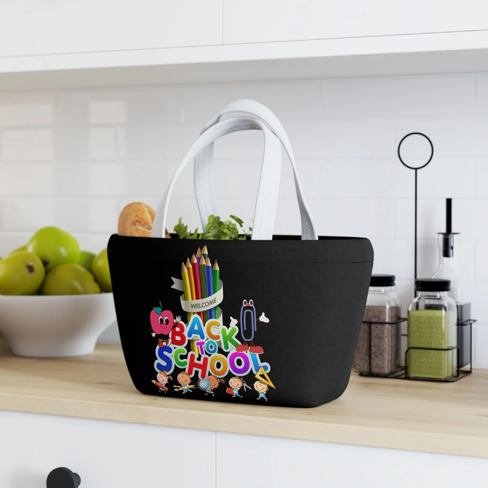 Back To School Lunch Bag, Ready for School Lunch Bag, Back to Learning Lunch Bag,