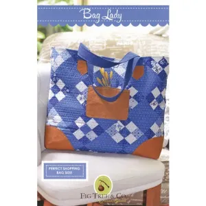 Bag Lady Bag Kit featuring Denim & Daisies from Fig Tree of Moda Fabrics