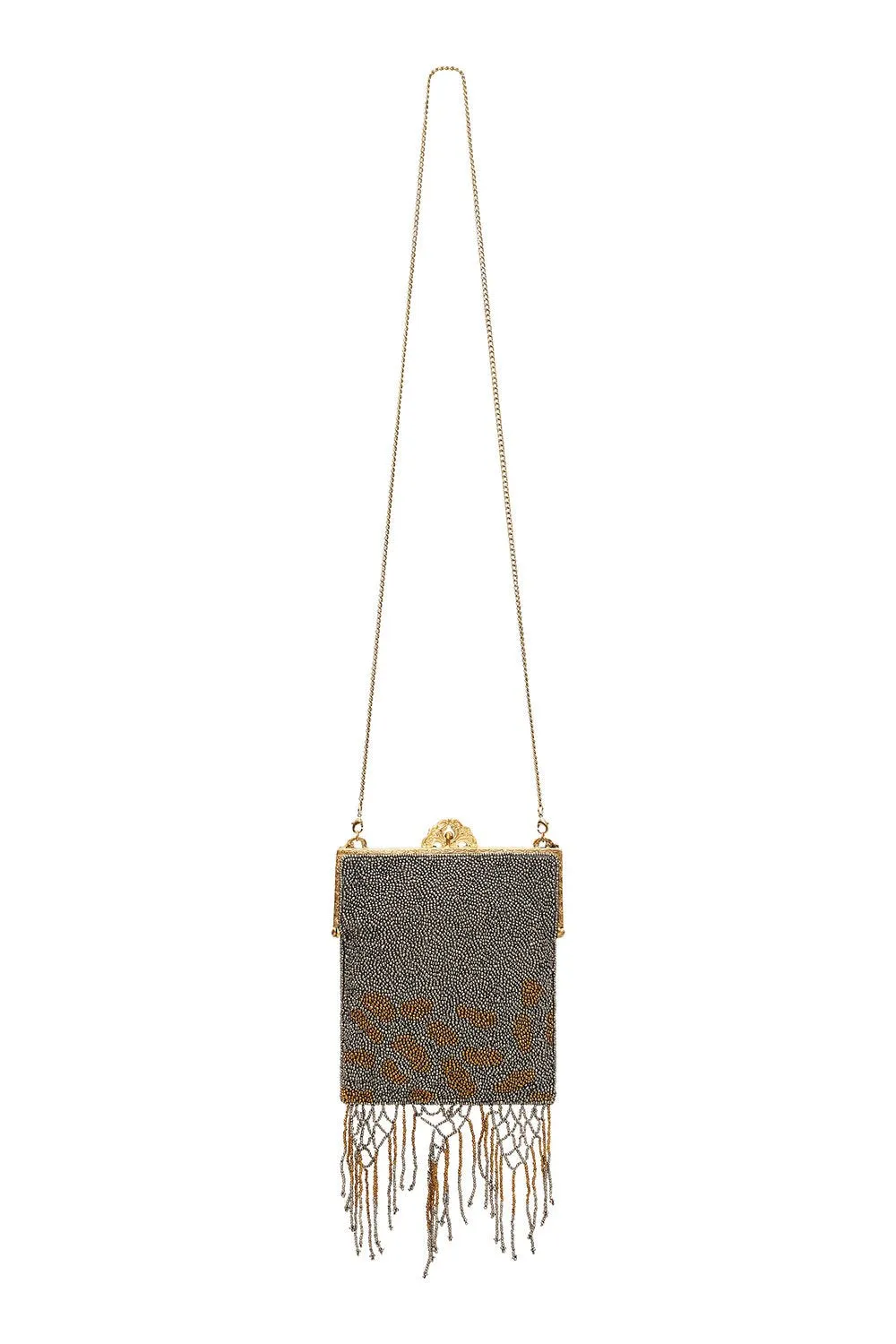 BEADED FRAME BAG MULTI