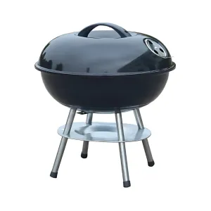 Better Chef Portable 14 In. Charcoal Barbecue Grill - Black - 14 inch