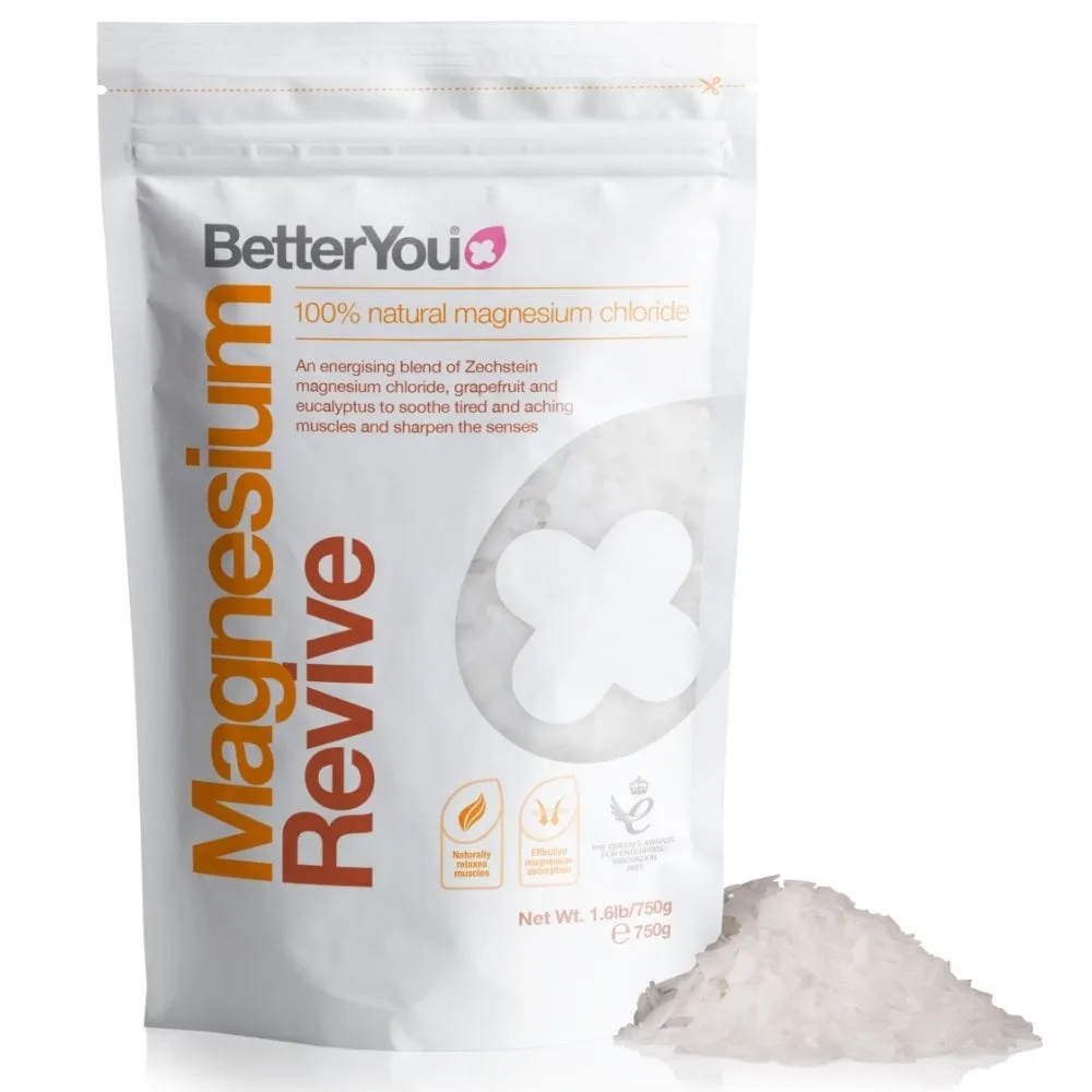 BetterYou Magnesium Revive Mineral Bath Flakes 750g