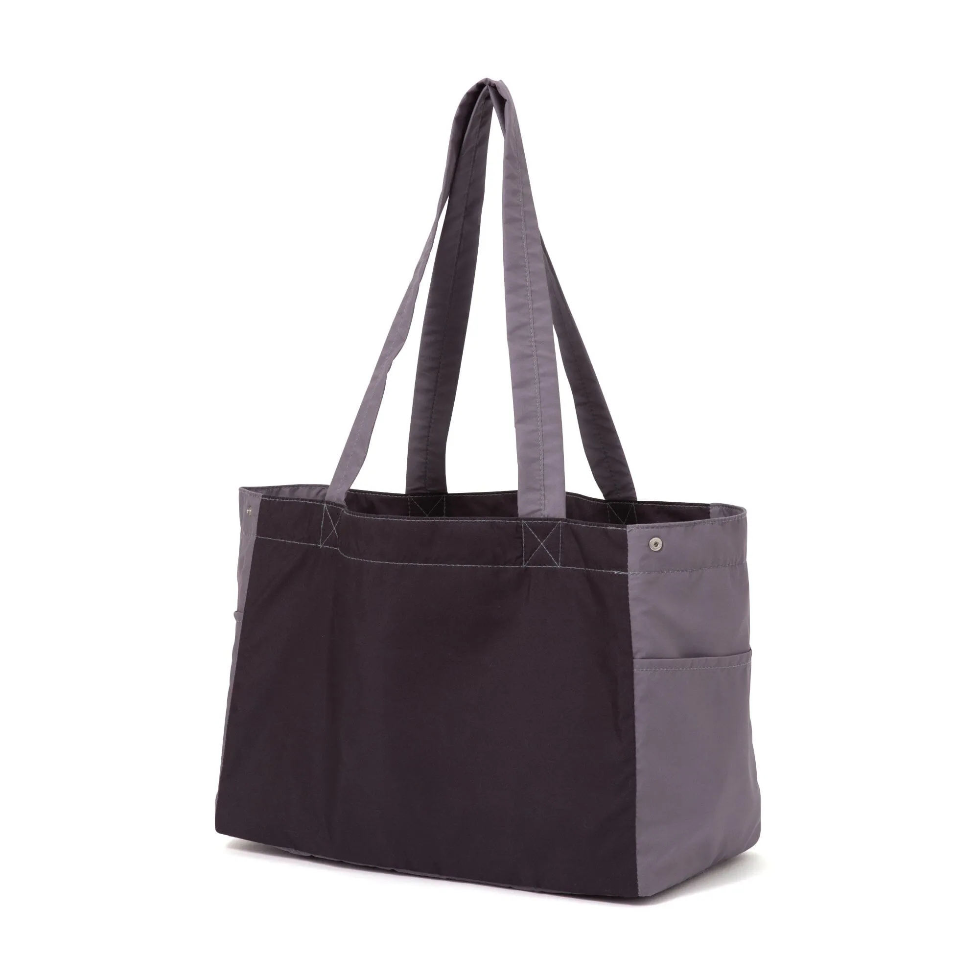 Bicolor Cooler Basket Bag  Black