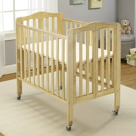 Big Oshi Angela (Curved) 3 Level Portable Crib   Free 3" Mattress