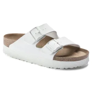 Birkenstock Arizona Grooved BF White VEG כפכפי בירקנשטוק נשים טבעוני