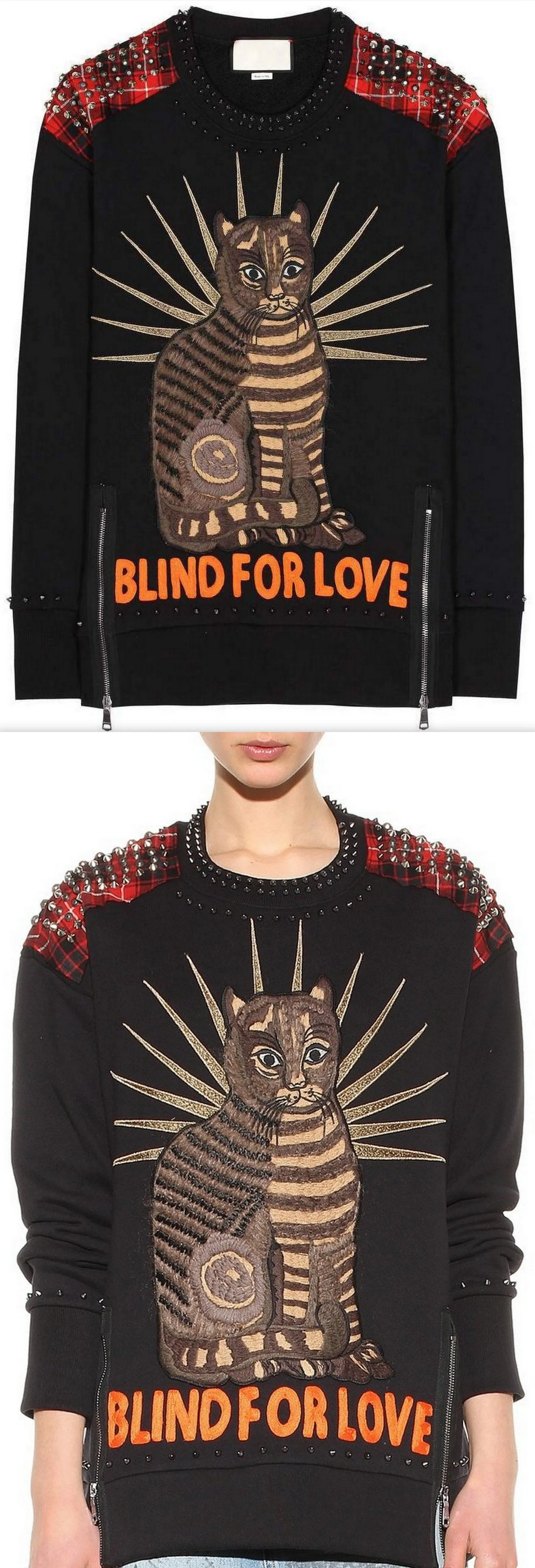 'Blind for Love' Embellished Sweater