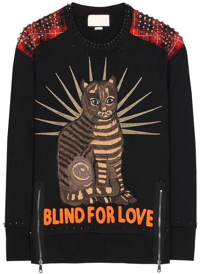 'Blind for Love' Embellished Sweater