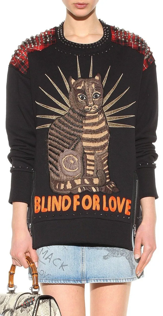 'Blind for Love' Embellished Sweater