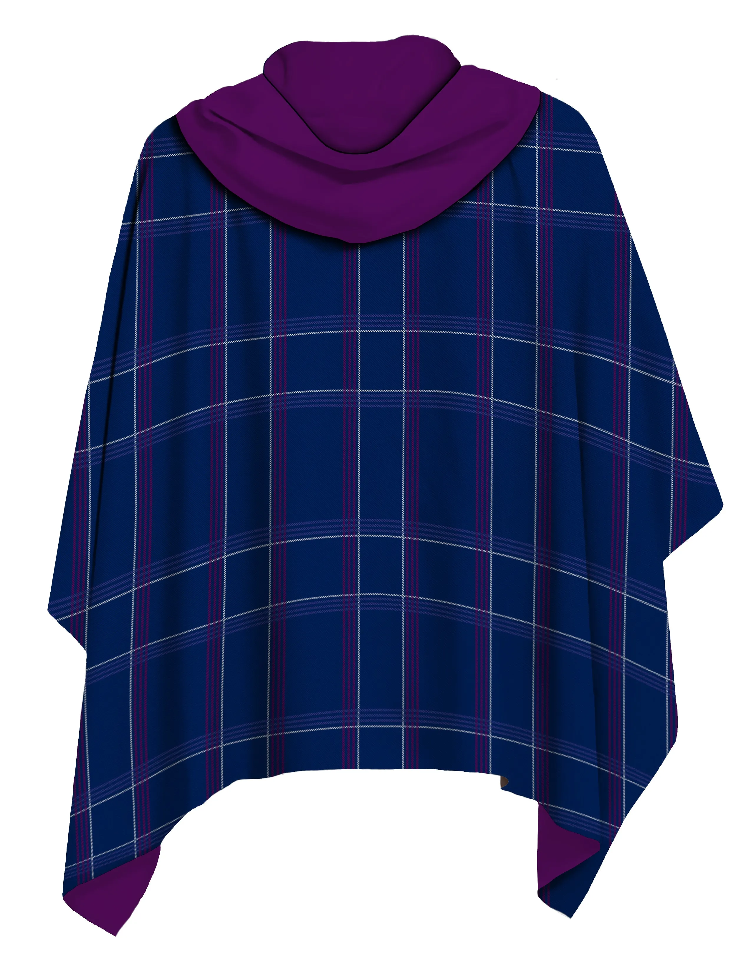 Blue Plaid RainCape