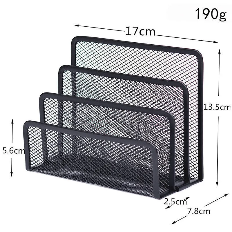 Book Shelves Desk-Organizer Office Mesh Home Metal fill sorter