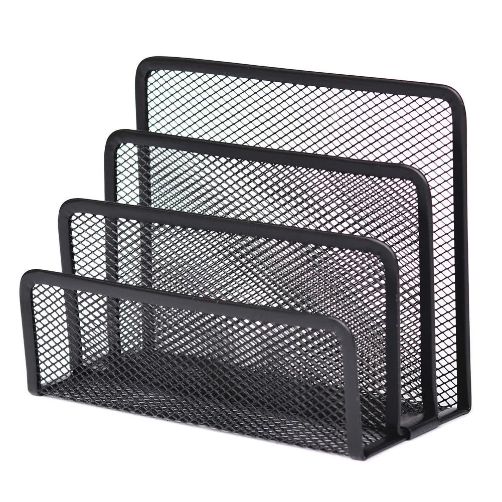 Book Shelves Desk-Organizer Office Mesh Home Metal fill sorter