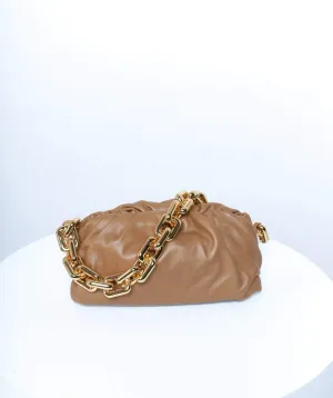 Bottega Veneta Chain Leather Pouch Bag GHW