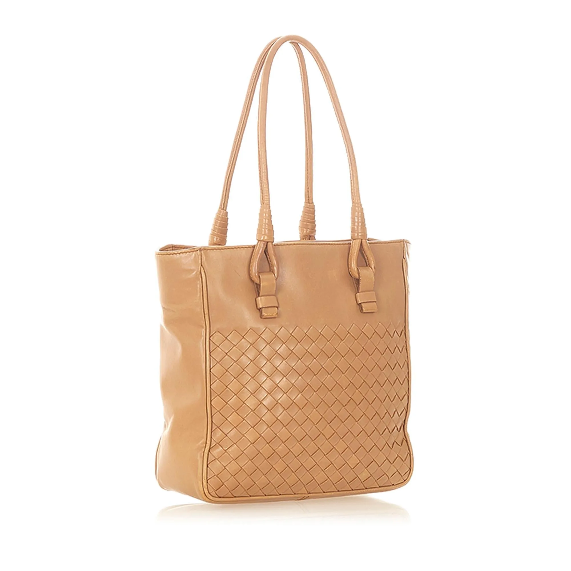 Bottega Veneta Intrecciato Leather Handbag (SHG-22611)