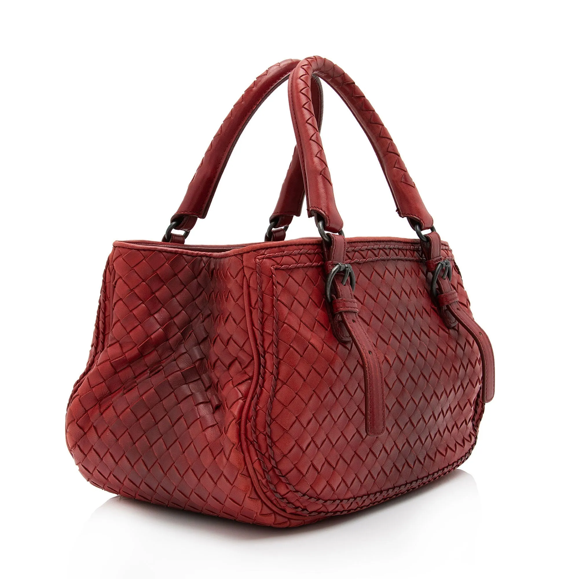 Bottega Veneta Intrecciato Nappa Montaigne Satchel (SHF-CMvIGO)