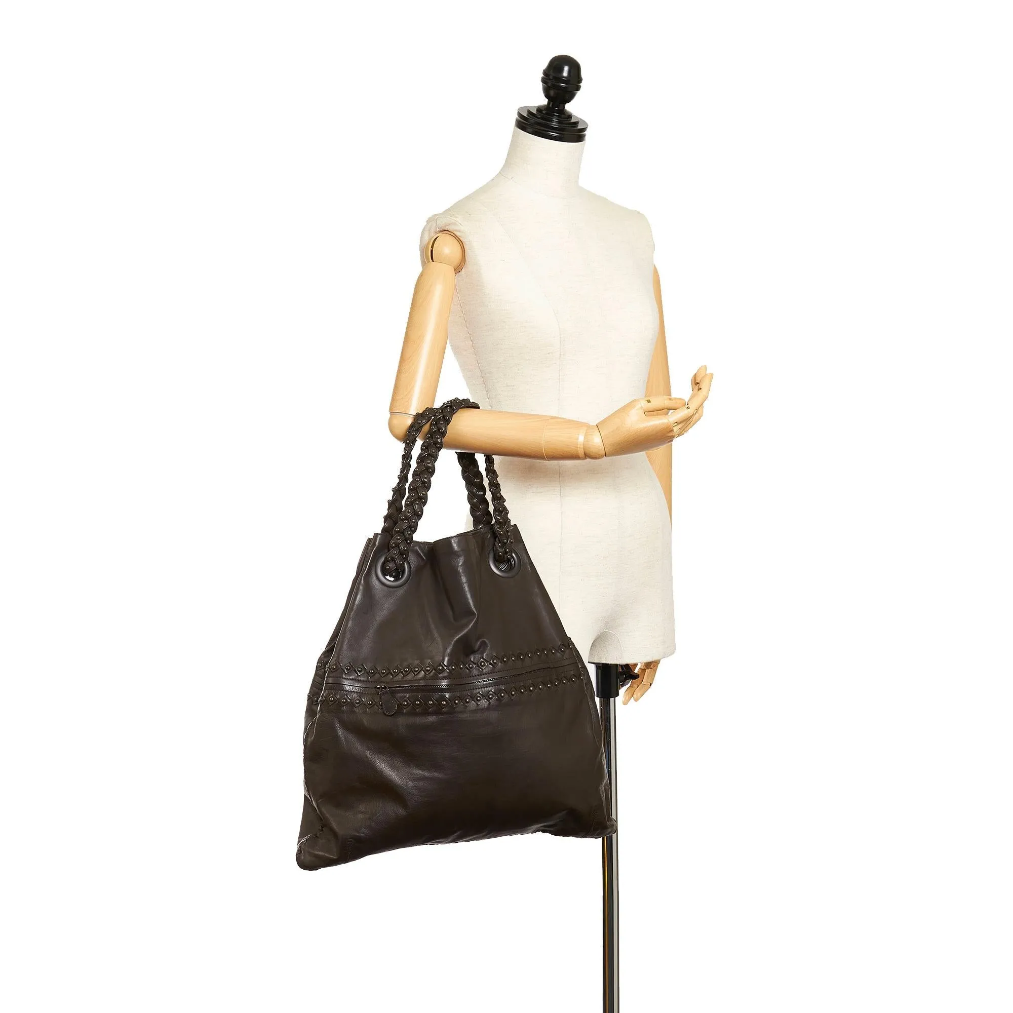 Bottega Veneta Julie Leather Tote Bag (SHG-33116)