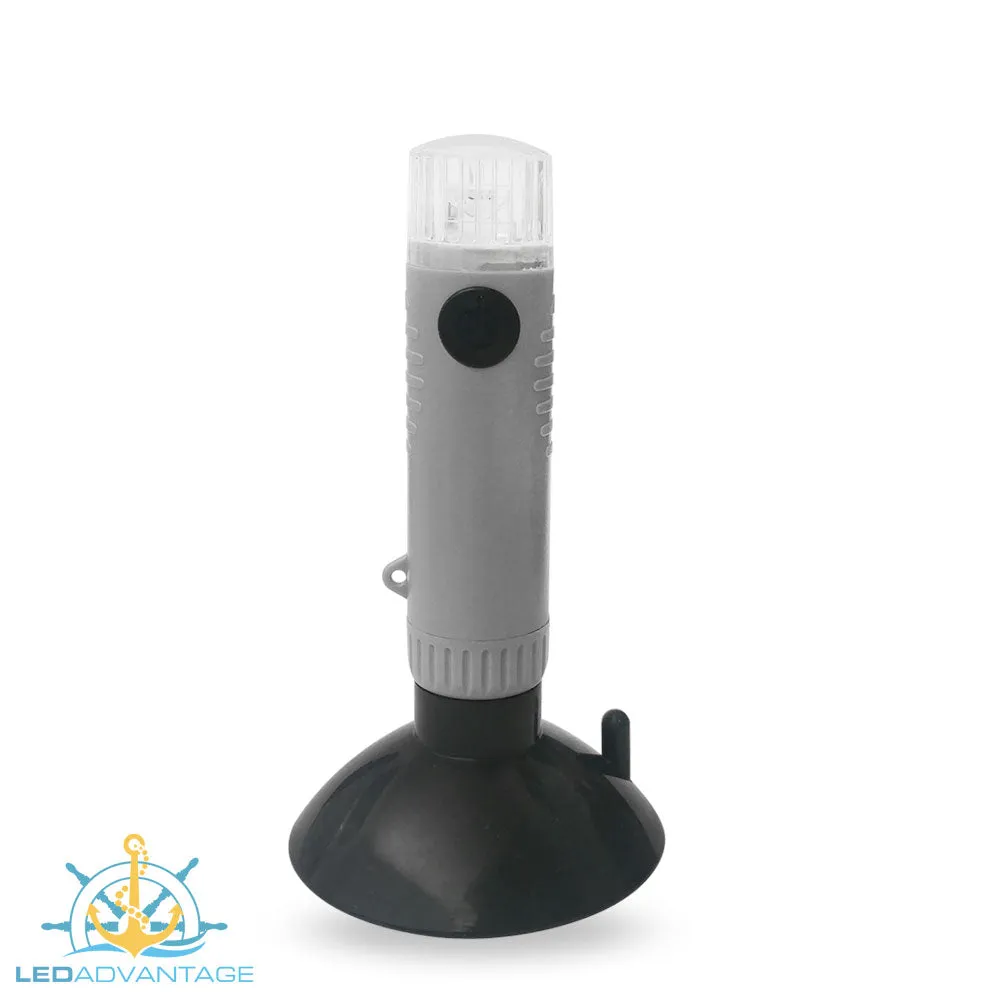 Brand New Next Generation Portable Led Stern / Anchor Light with Suction & Screw Mounts