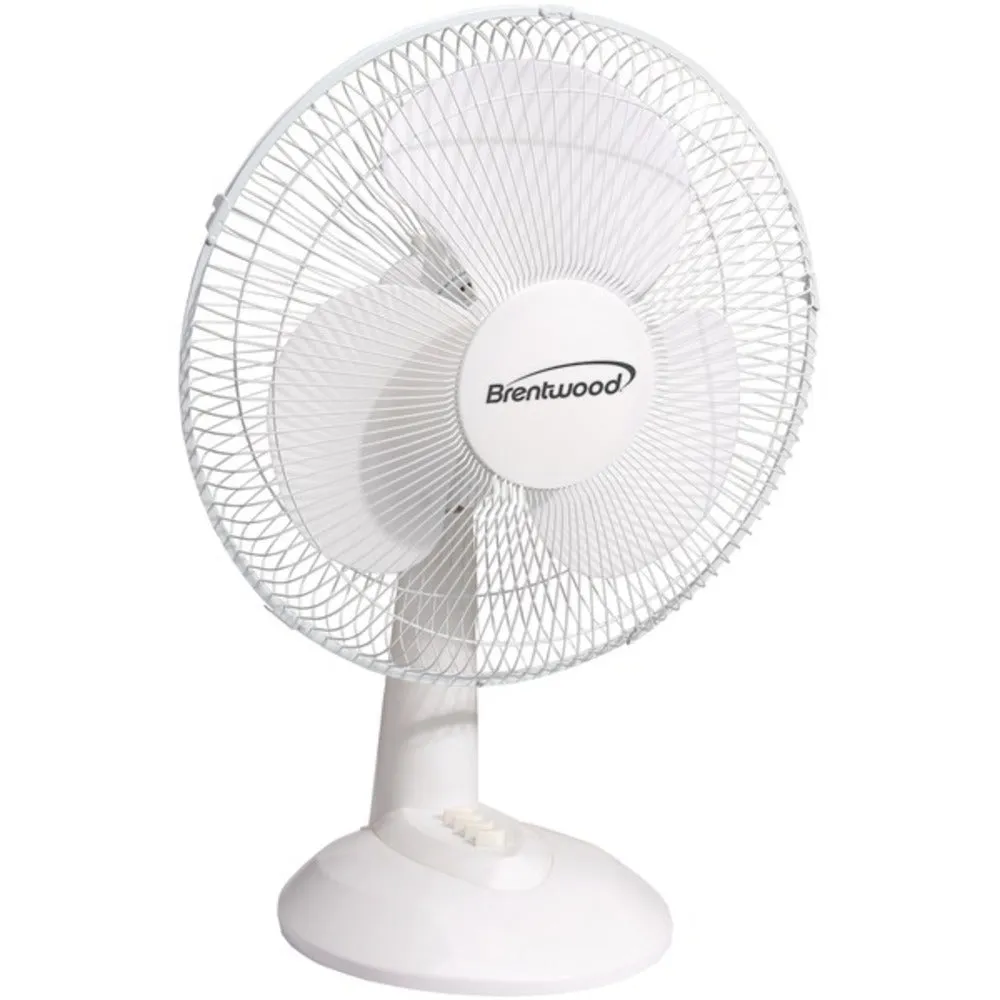 Brentwood Kool Zone F-12DW 12 Oscillating Desk Fan