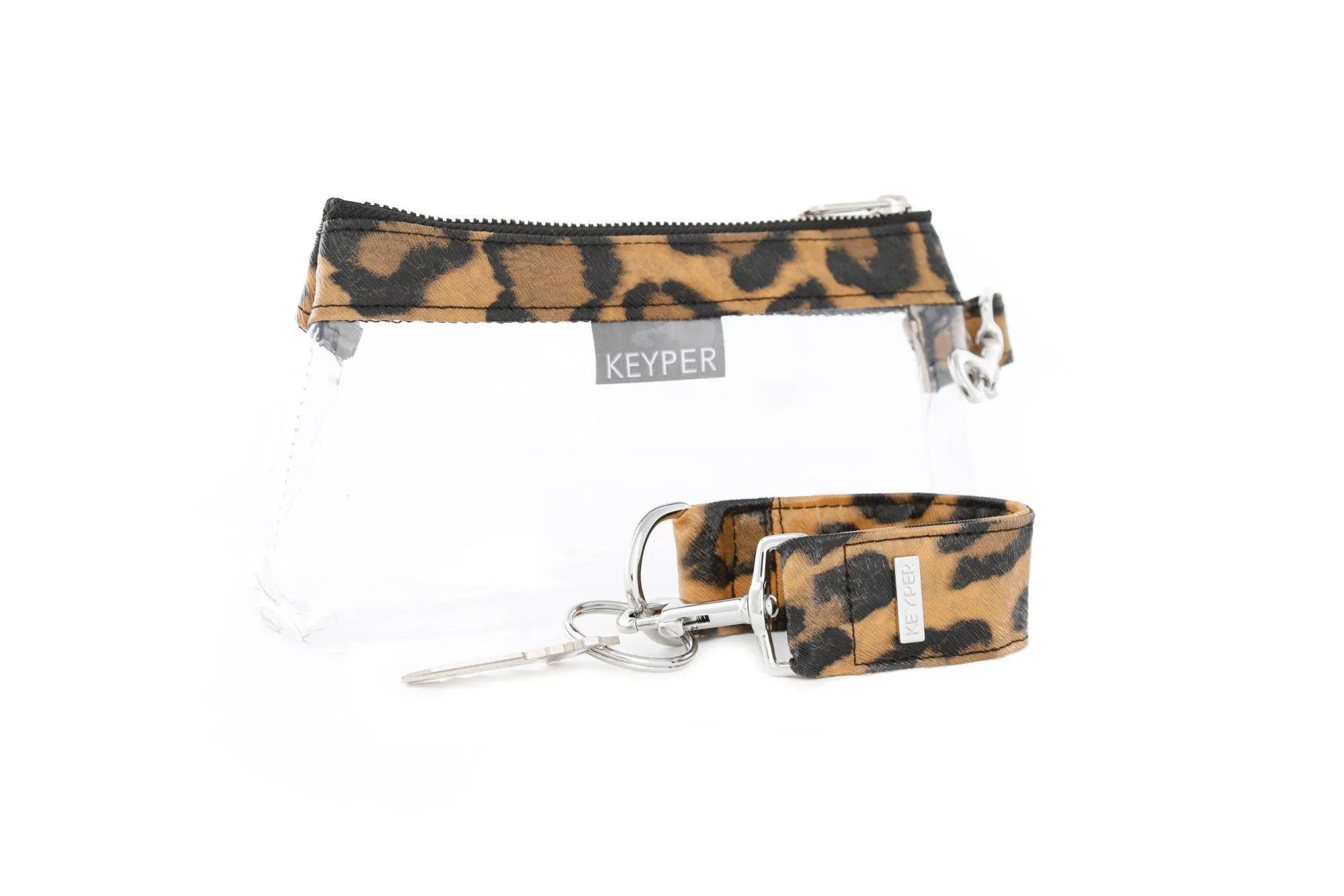 Brown Leopard SIGNATURE 2-Piece KEYPIT Set • Wristlet