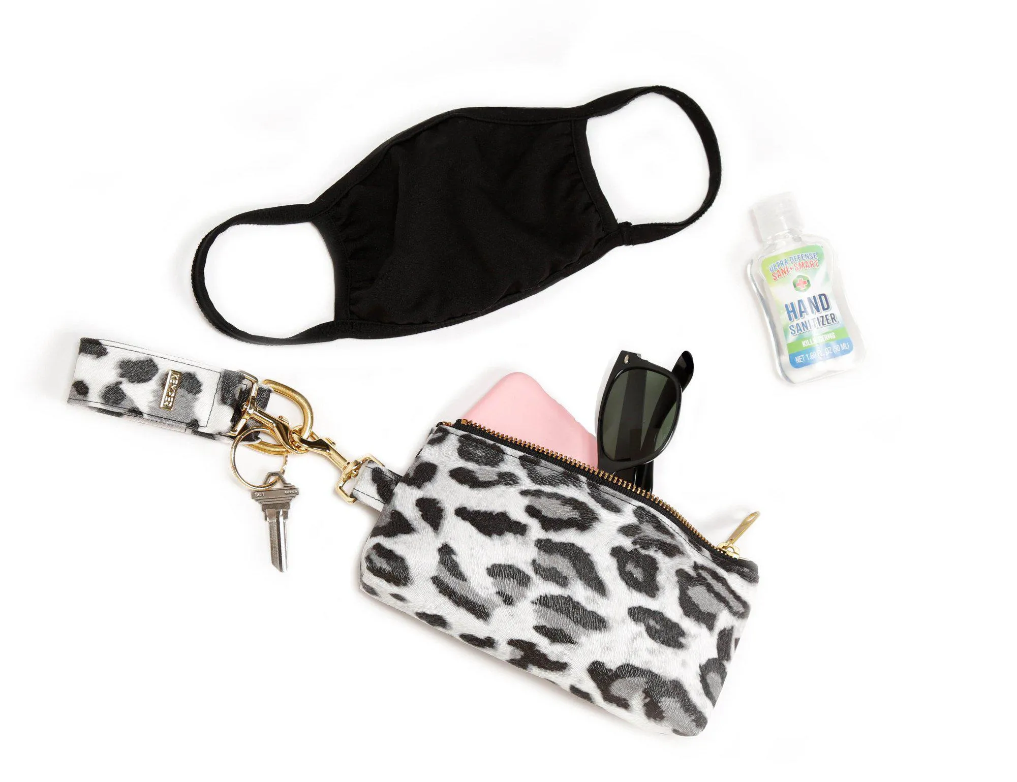 Brown Leopard SIGNATURE 2-Piece KEYPIT Set • Wristlet