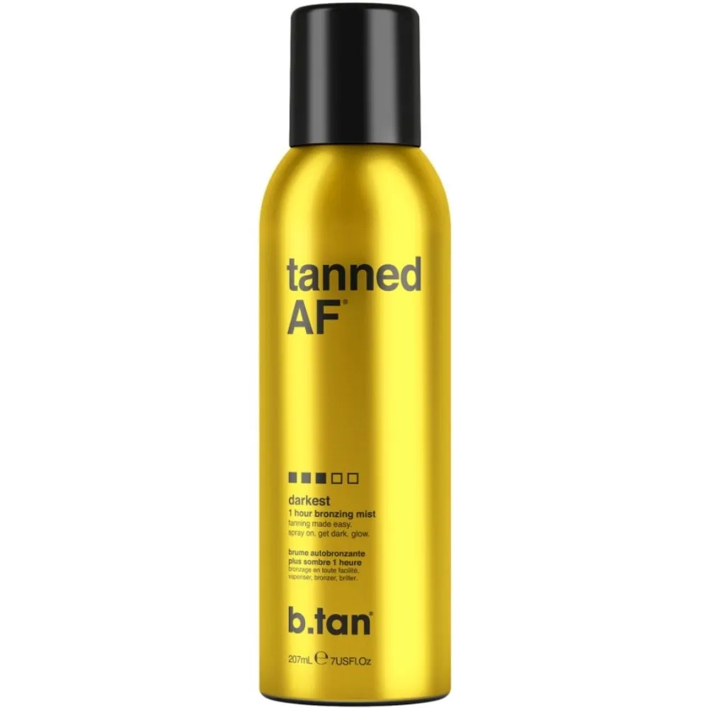 b.tan Tanned AF 1 Hour Self Tan Bronzing Mist Darkest 200ml