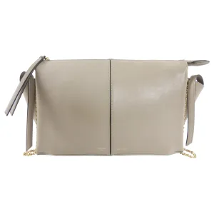 Celine Taupe Trifold Clutch Chain Bag