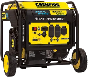 Champion 100520 7000W/8750W Open Frame Hybrid Electric Start Inverter Generator New