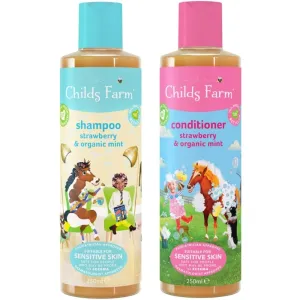 Childs Farm Strawberry & Organic Mint Shampoo & Conditioner Twin 2 x 250ml