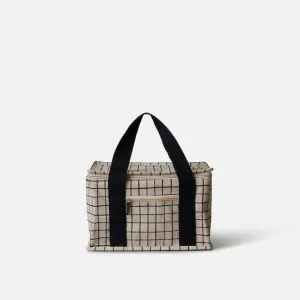 Citta Cooler Bag Grid Natural - Small