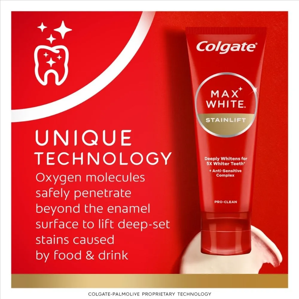 Colgate Max White Stainlift Pro Clean Toothpaste 75ml