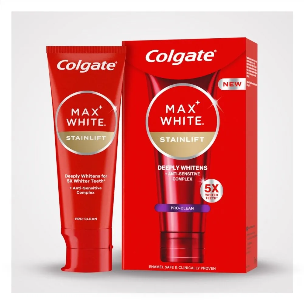 Colgate Max White Stainlift Pro Clean Toothpaste 75ml